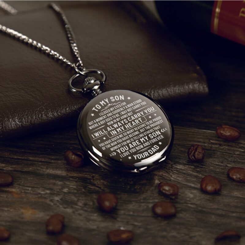 pocket watches for son dad to son i will always carry you in my heart pocket watch giveme gifts 14245289525309