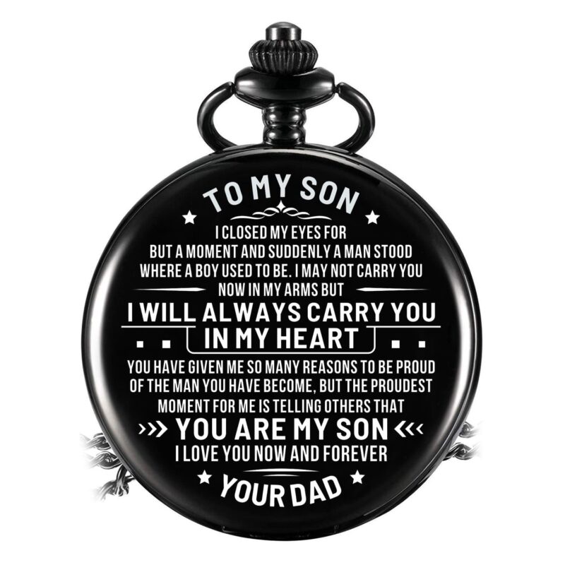 pocket watches for son dad to son i will always carry you in my heart pocket watch giveme gifts 14245289590845