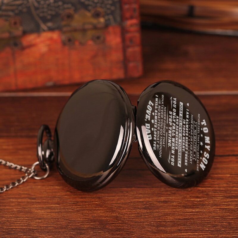 pocket watches for son dad to son just believe in yourself pocket watch giveme gifts 14251267915837