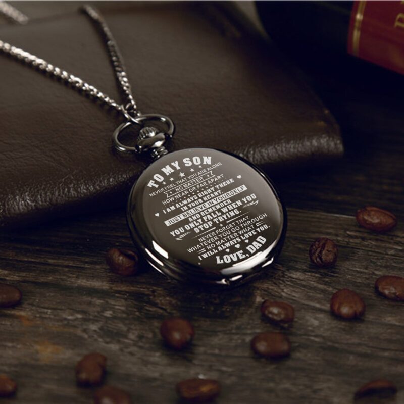 pocket watches for son dad to son just believe in yourself pocket watch giveme gifts 14251268079677
