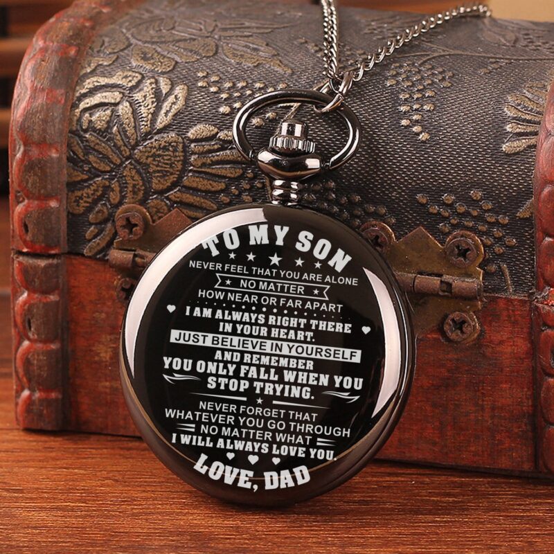 pocket watches for son dad to son just believe in yourself pocket watch giveme gifts 14251268112445