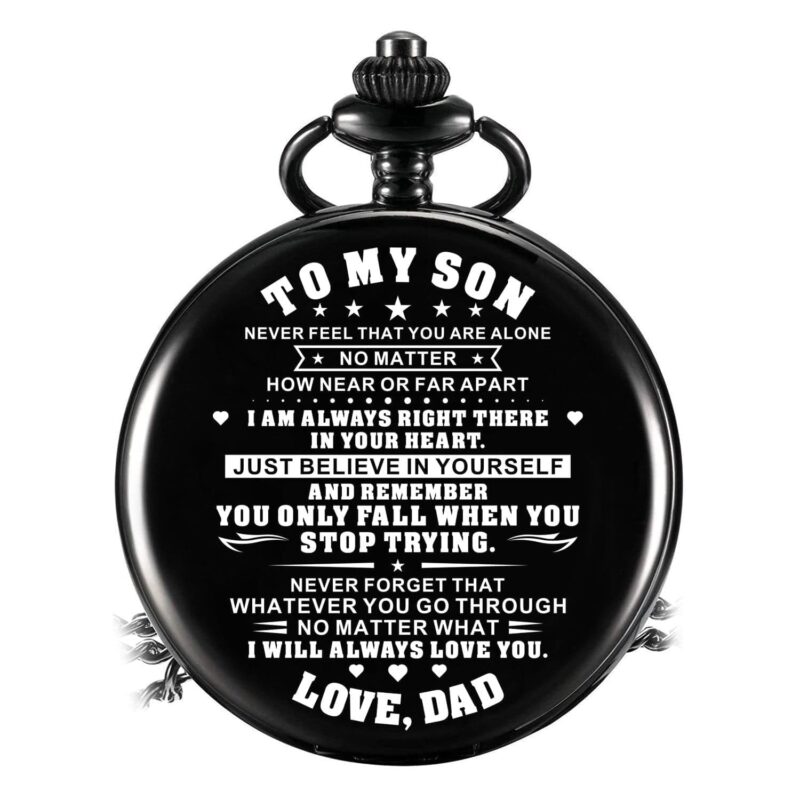 pocket watches for son dad to son just believe in yourself pocket watch giveme gifts 31080437317693