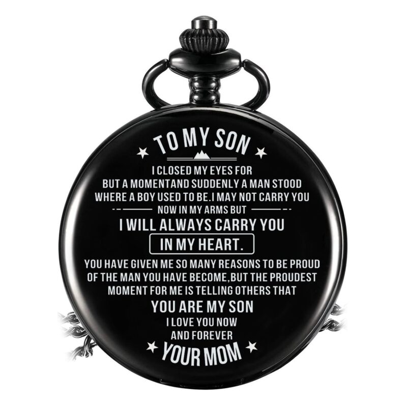 pocket watches for son mom to son carry you in my heart pocket watch giveme gifts 14227850854461