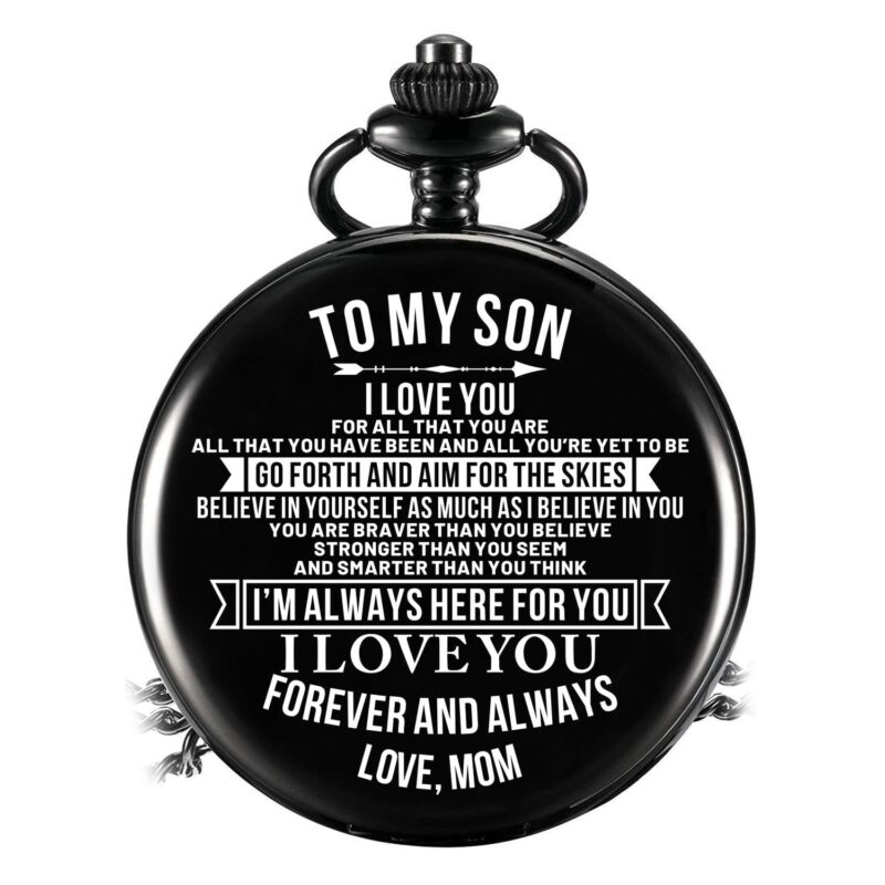 pocket watches for son mom to son go forth and aim for the skies pocket watch giveme gifts 14263042572349