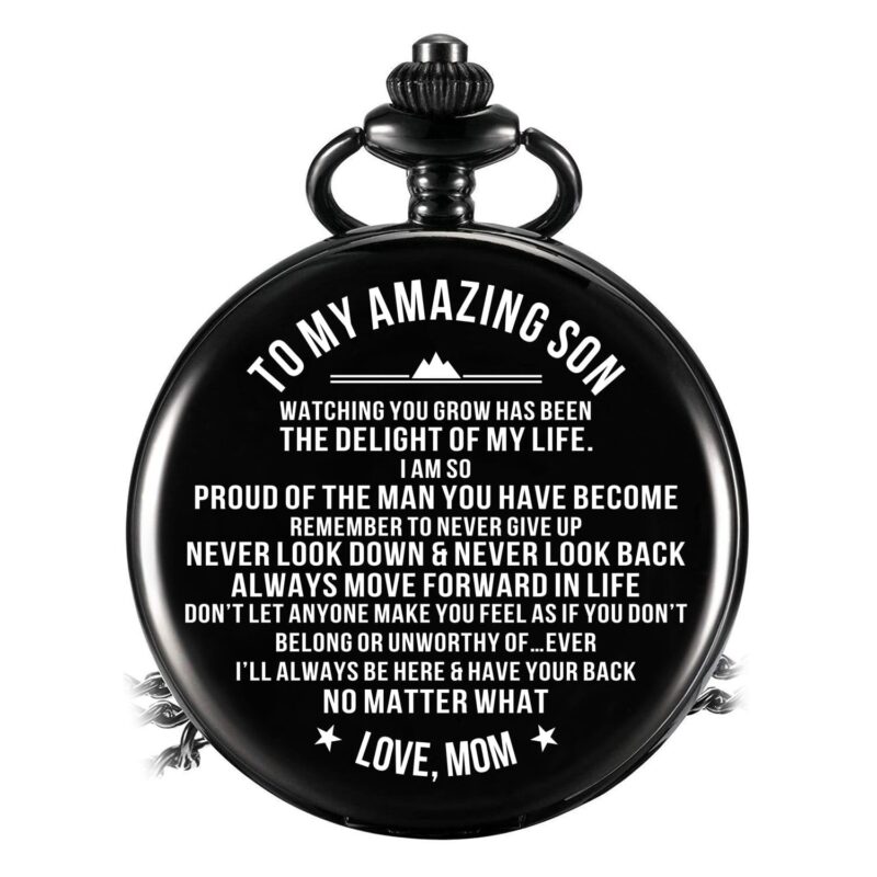 pocket watches for son mom to son i am so proud of the man you have become pocket watch giveme gifts 14263017898045