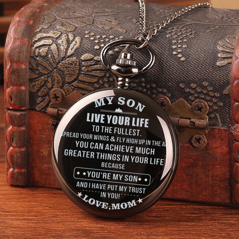 pocket watches for son mom to son i have put my trust in you pocket watch giveme gifts 14239775326269