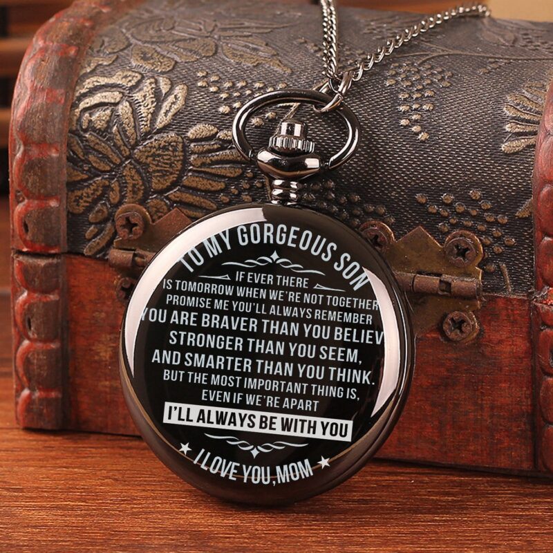 pocket watches for son mom to son i will always be with you pocket watch giveme gifts 14239679709245