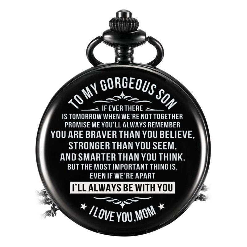pocket watches for son mom to son i will always be with you pocket watch giveme gifts 14239679840317