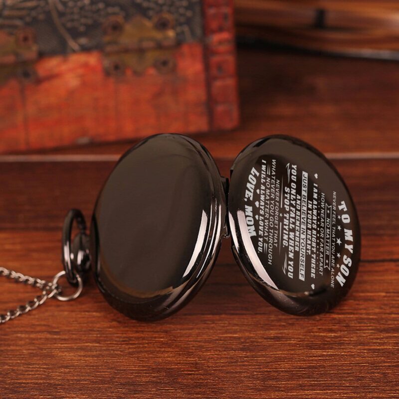 pocket watches for son mom to son just believe in yourself pocket watch giveme gifts 14251263885373