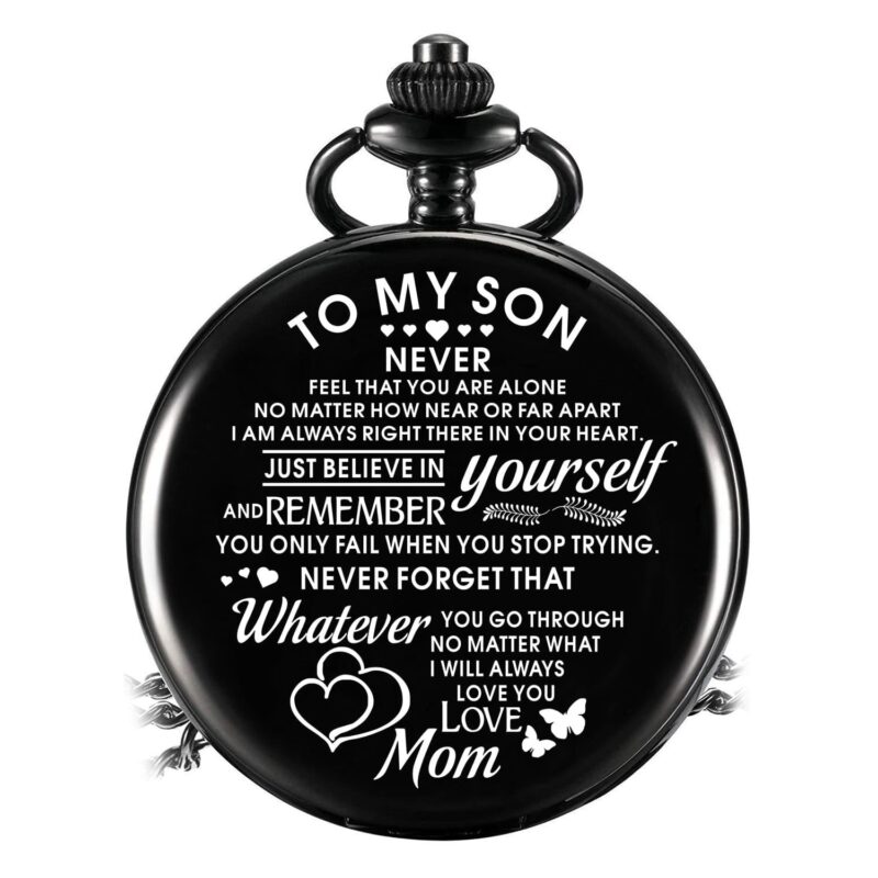 pocket watches for son mom to son just believe in yourself pocket watch giveme gifts 16379251228733