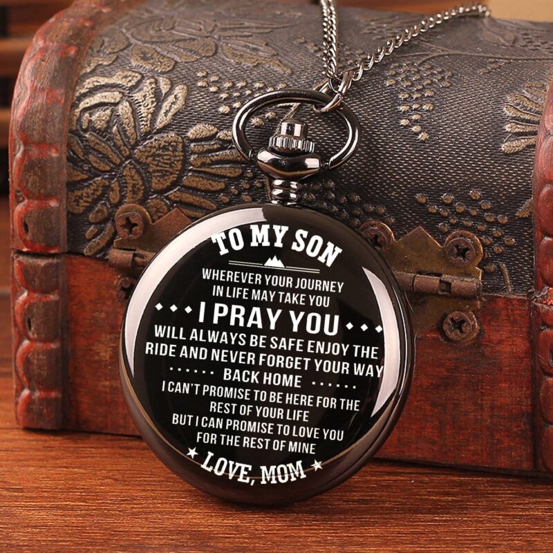 pocket watches for son mom to son you will always be safe pocket watch giveme gifts 14239622332477