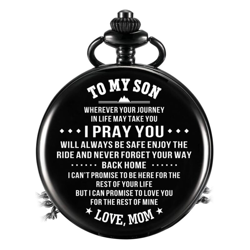 pocket watches for son mom to son you will always be safe pocket watch giveme gifts 14239622529085