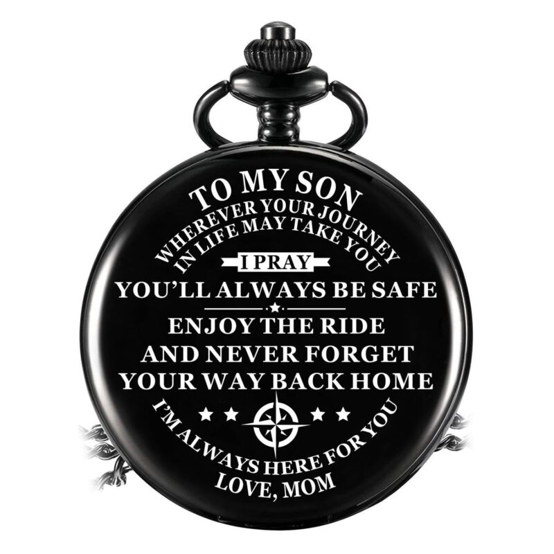 pocket watches for son mom to son you will always be safe pocket watch giveme gifts 14263092478013