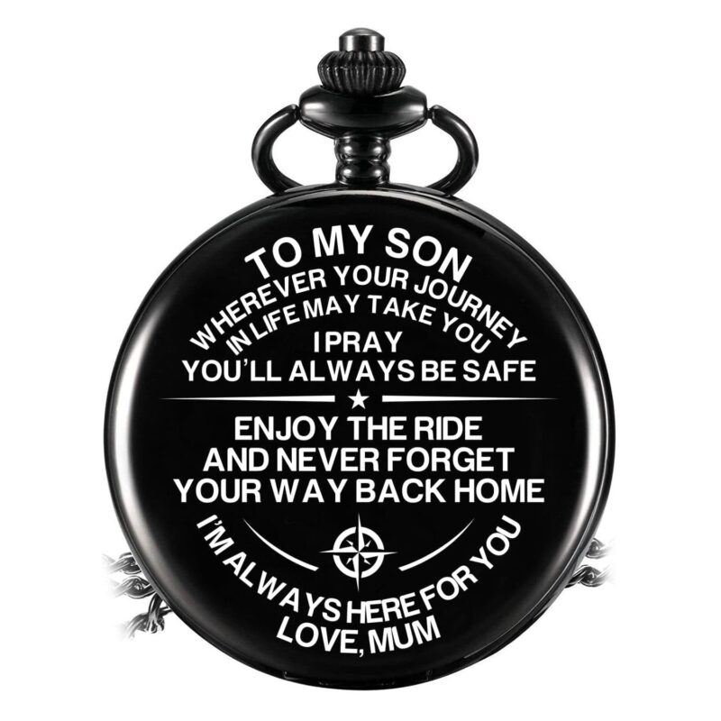 pocket watches for son mum to son never forget your way back home pocket watch giveme gifts 31080024178749