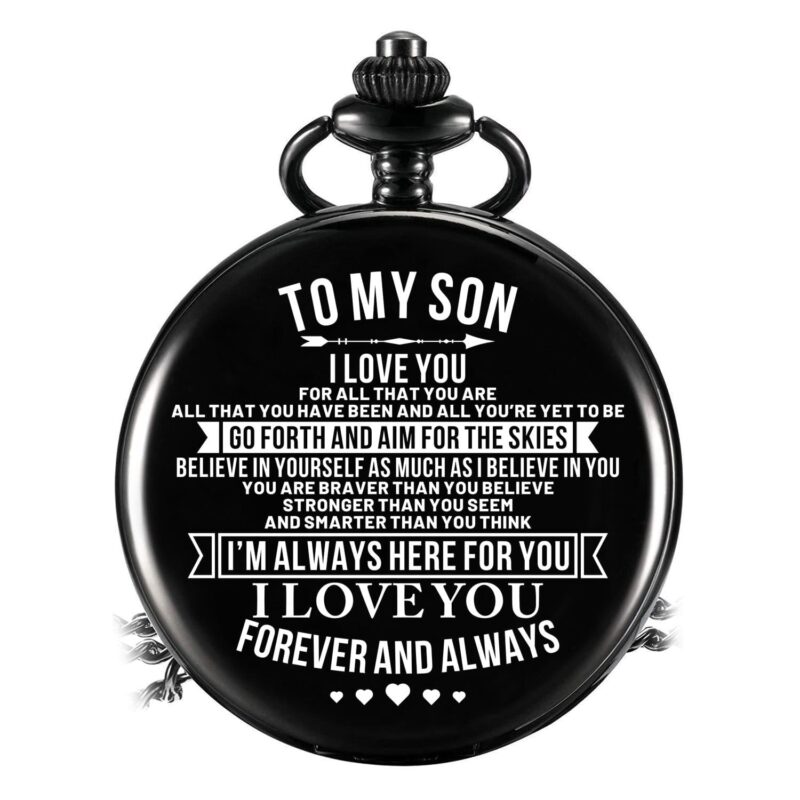 pocket watches for son to my son go forth and aim for the skies pocket watch giveme gifts 14263022387261
