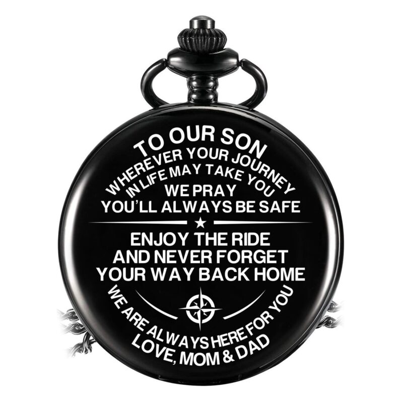pocket watches for son to our son never forget your way back home pocket watch giveme gifts 14245385011261