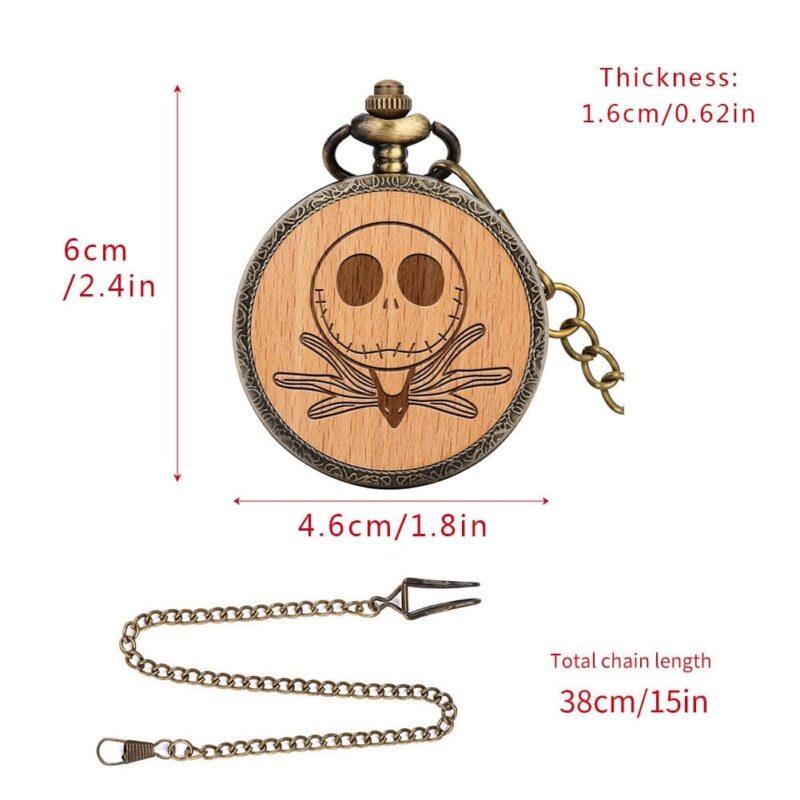pocket watches on festival the nightmare before christmas skull bronze pocket watch giveme gifts 31080901836861