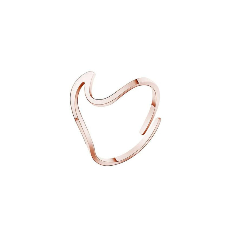 rings ocean wave resizable ring rose gold giveme gifts 4751904931901