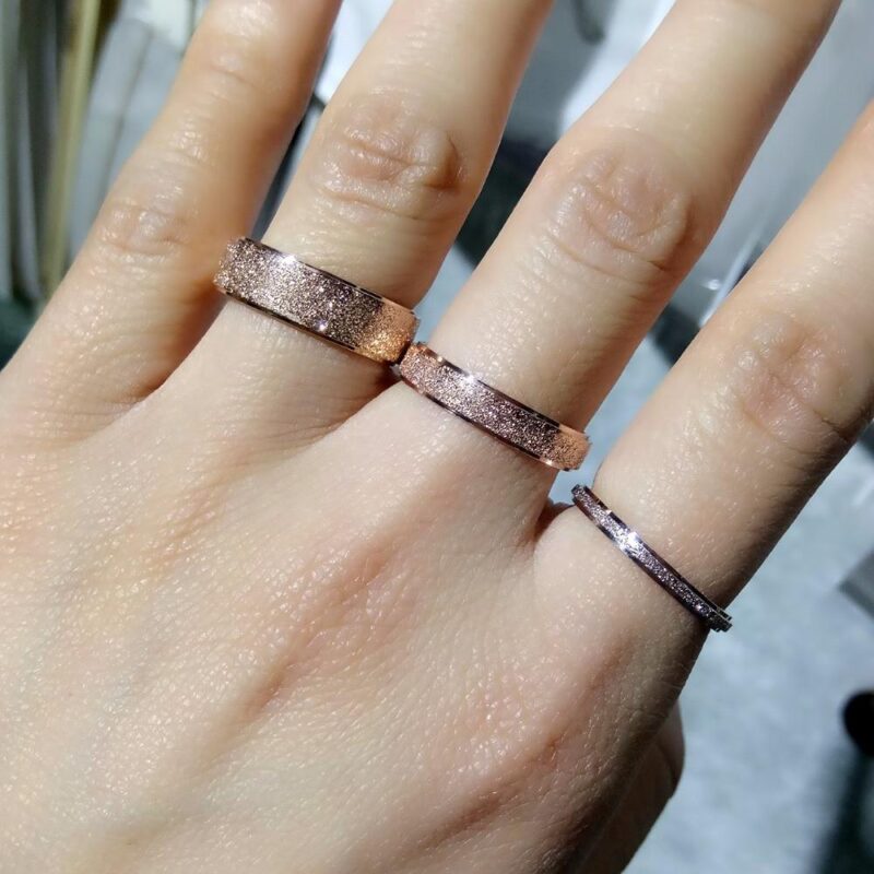 rings rose gold frosted ring giveme gifts 4768946290749