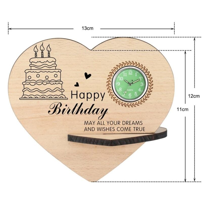 table clocks happy birthday wooden table clock giveme gifts 13707160780861