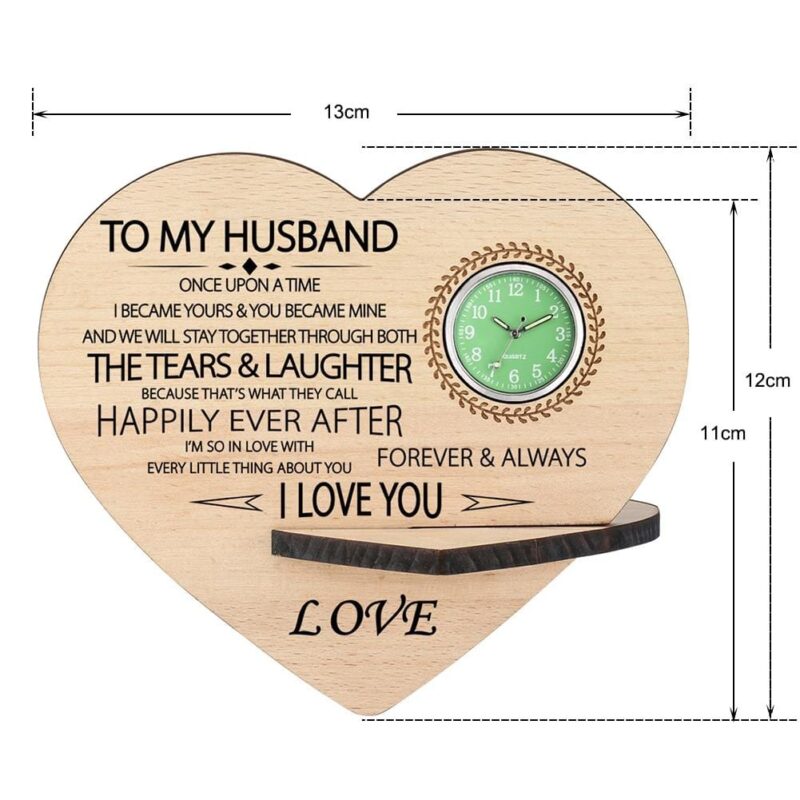 table clocks to my husband i love you wooden table clock giveme gifts 13712142630973