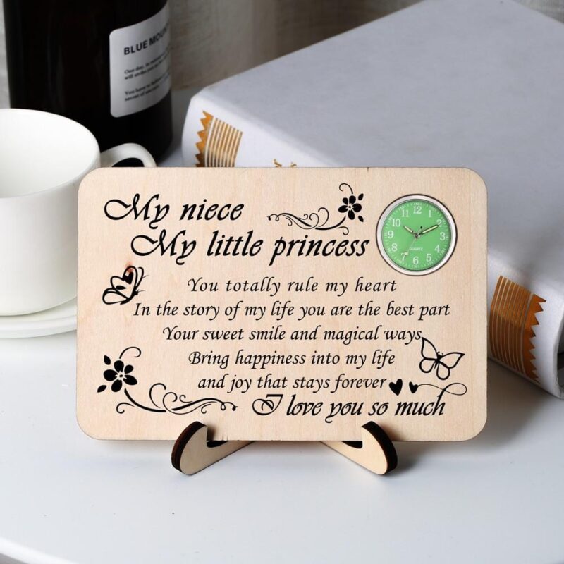 table clocks to my niece i love you so much wooden table clock giveme gifts 31080172421181