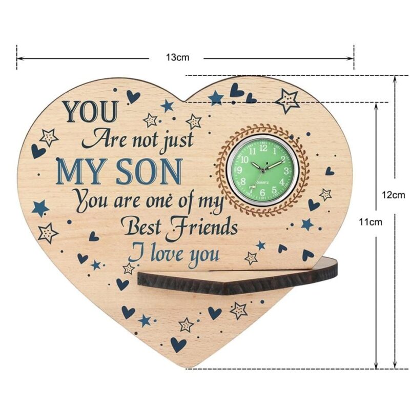 table clocks to my son i love you wooden table clock giveme gifts 13707256791101
