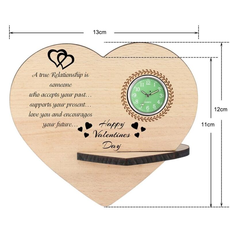 table clocks valentine s day wooden table clock giveme gifts 13708471566397