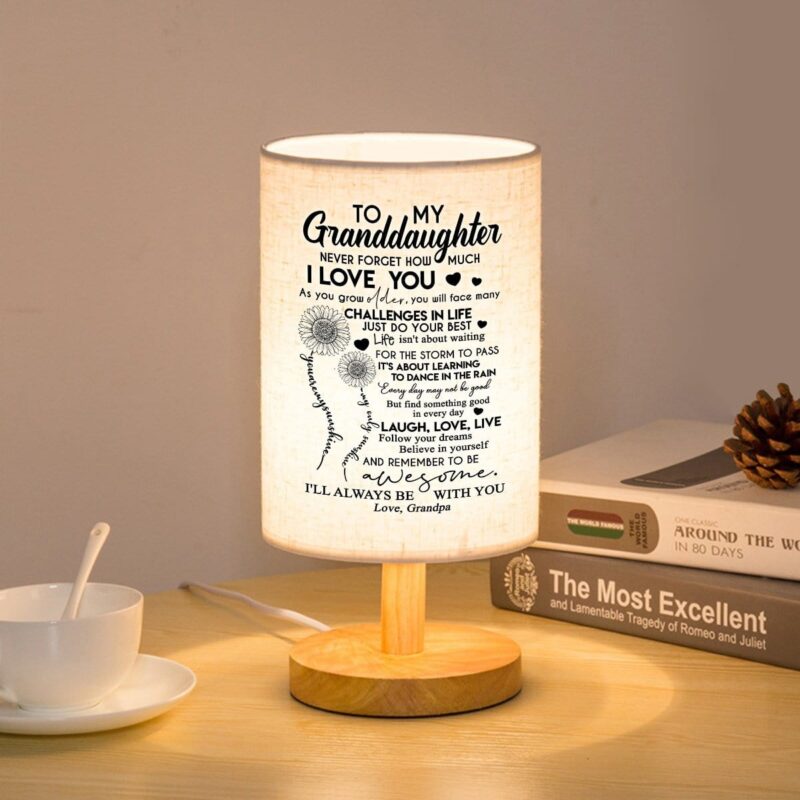 table lamp grandpa to granddaughter never forget how much i love you led wooden table lamp giveme gifts 16604436135997
