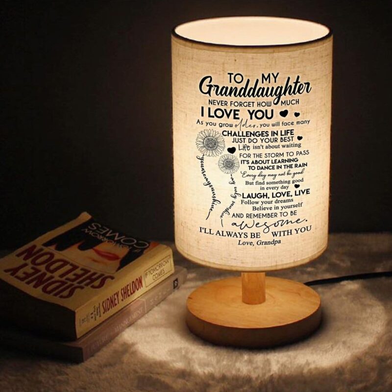 table lamp grandpa to granddaughter never forget how much i love you led wooden table lamp giveme gifts 16604436201533