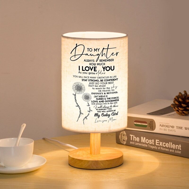 table lamp mom to daughter always remember how much i love you led wooden table lamp giveme gifts 16732404416573