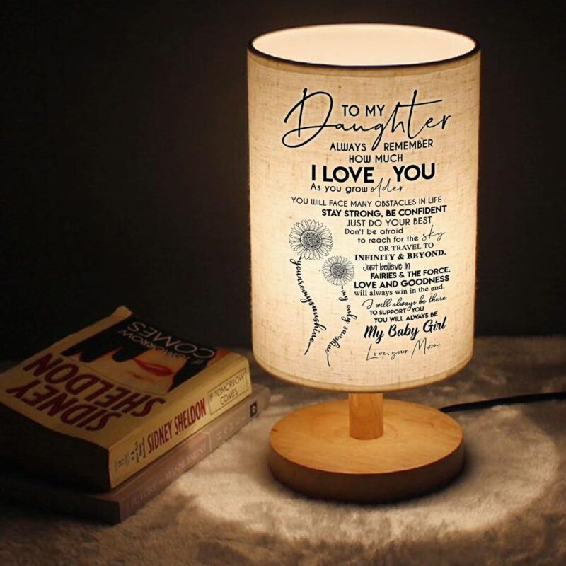 table lamp mom to daughter always remember how much i love you led wooden table lamp giveme gifts 16732404449341