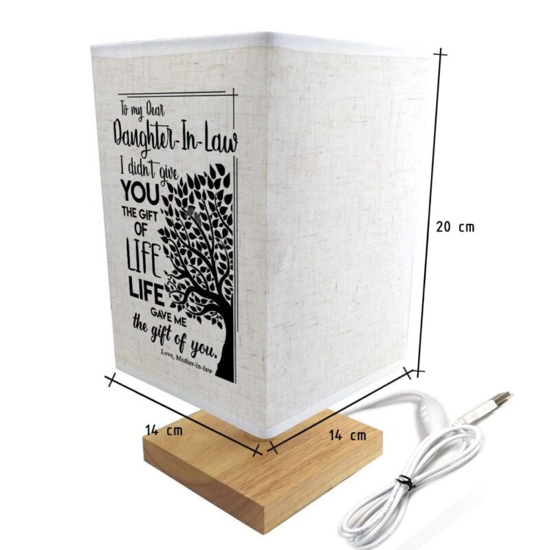 table lamp mom to daughter in law life gave me the gift of you led wood table lamp giveme gifts 16742065012797