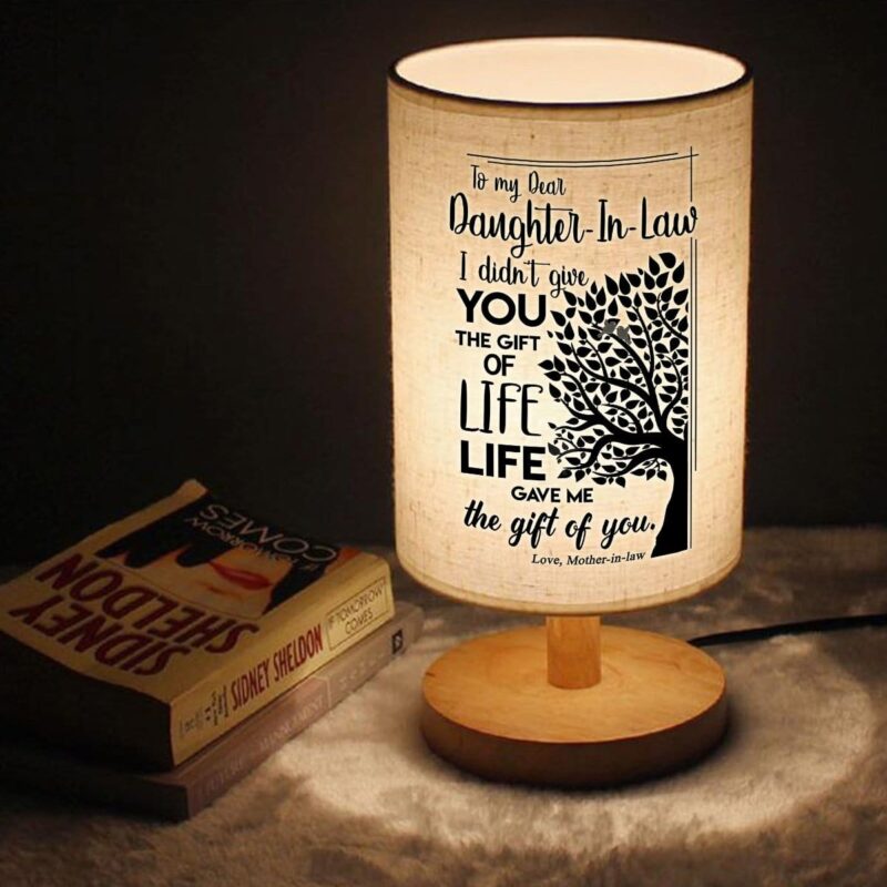 table lamp mom to daughter in law the gift of life led wooden table lamp giveme gifts 16651467522109