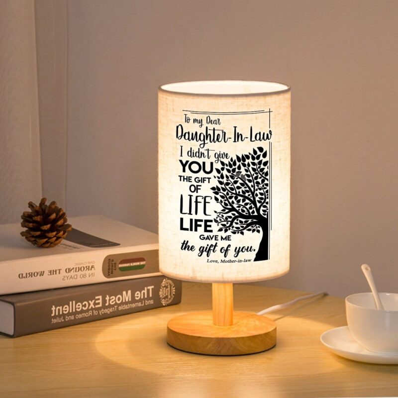 table lamp mom to daughter in law the gift of life led wooden table lamp giveme gifts 16651467587645