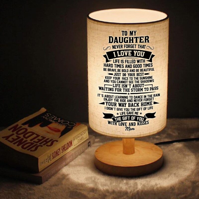 table lamp mom to daughter never forget that i love you led wooden table lamp giveme gifts 16597601321021