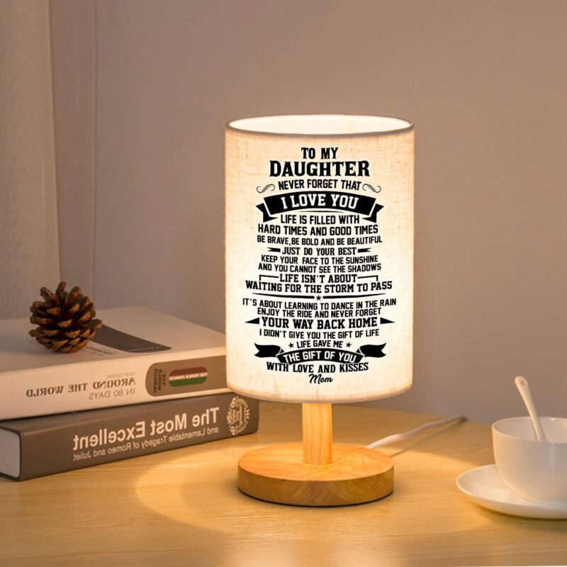 table lamp mom to daughter never forget that i love you led wooden table lamp giveme gifts 16597601353789