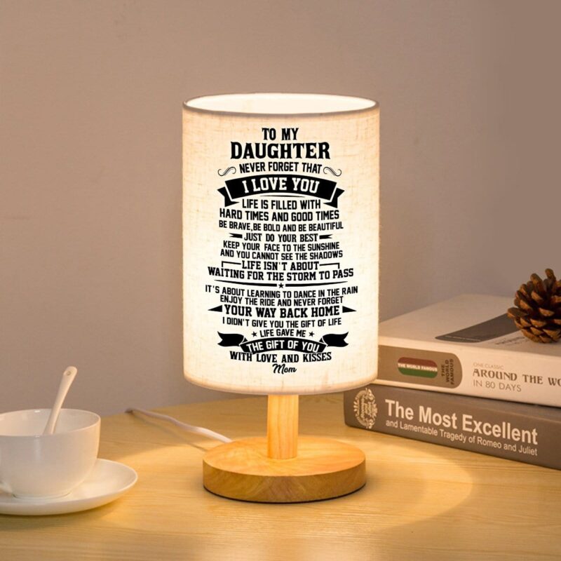 table lamp mom to daughter never forget that i love you led wooden table lamp giveme gifts 16597601386557