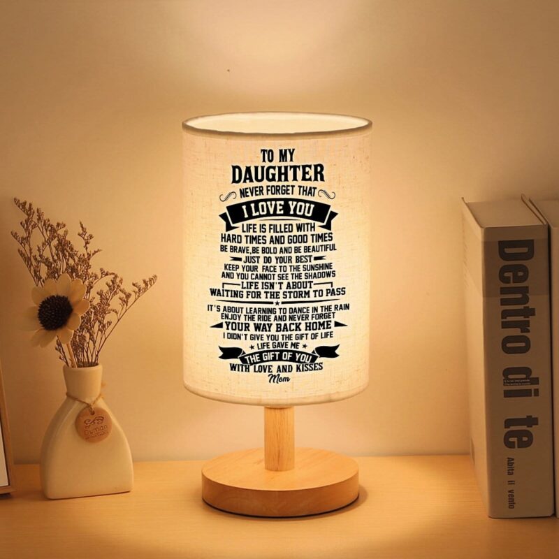 table lamp mom to daughter never forget that i love you led wooden table lamp giveme gifts 16597601419325