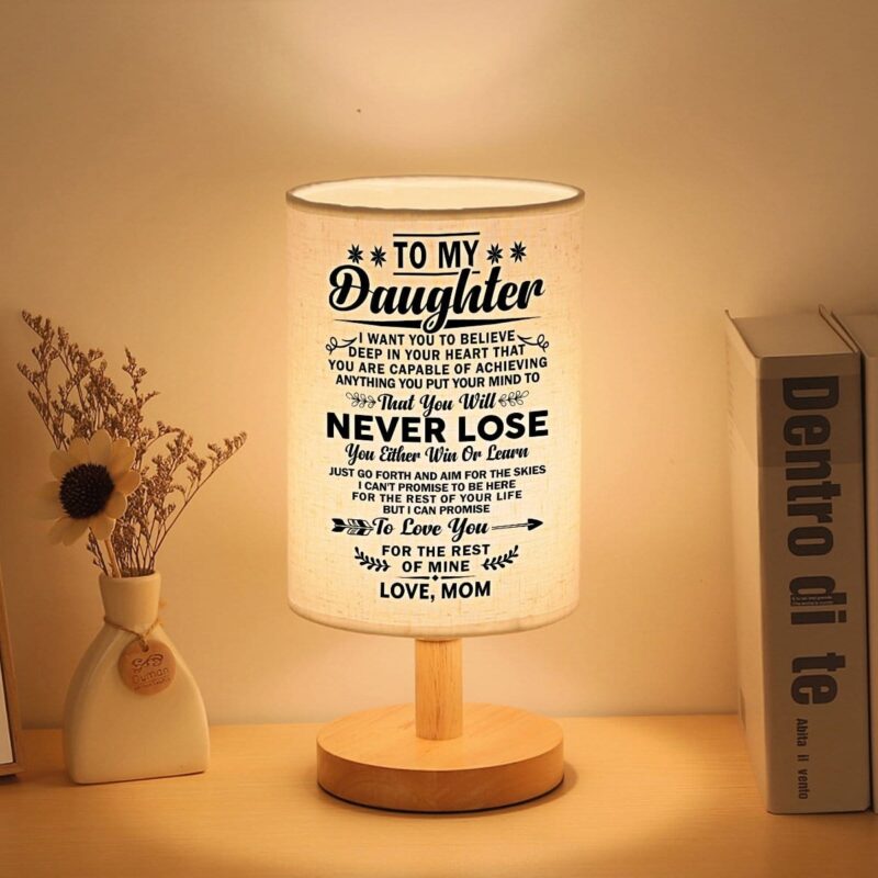 table lamp mom to daughter you will never lose led wooden table lamp giveme gifts 16596246626365