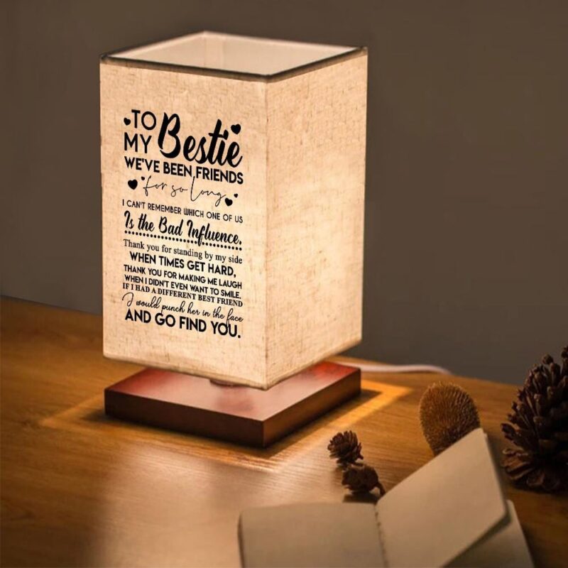 table lamp to my bestie we have been friends led wood table lamp giveme gifts 16741972049981
