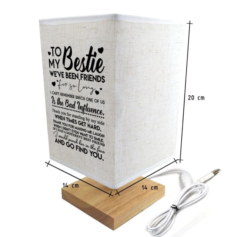 table lamp to my bestie we have been friends led wood table lamp giveme gifts 16741972148285