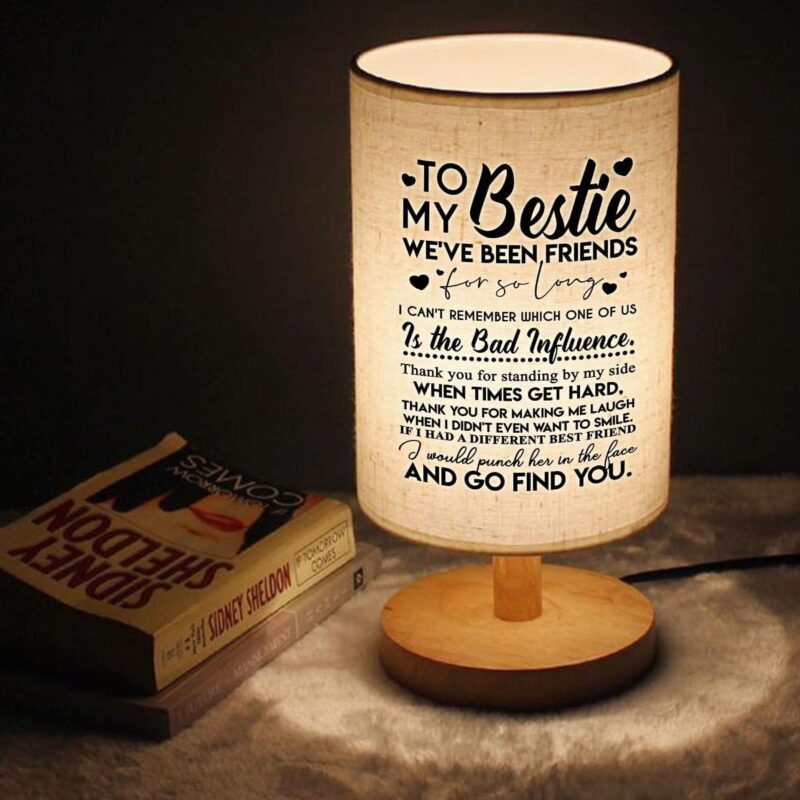 table lamp to my bestie we have been friends led wooden table lamp giveme gifts 16608758104125