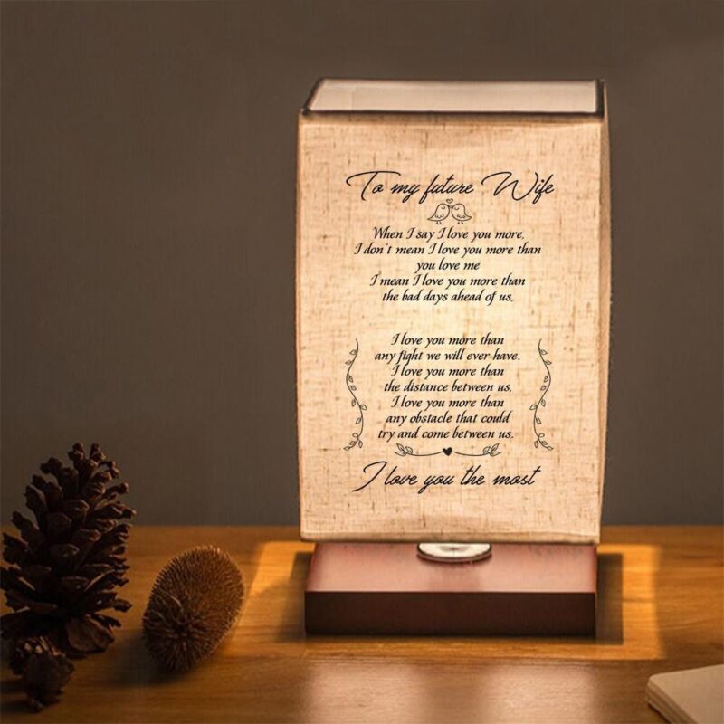 table lamp to my future wife i love you the most led wood table lamp giveme gifts 31079679590461