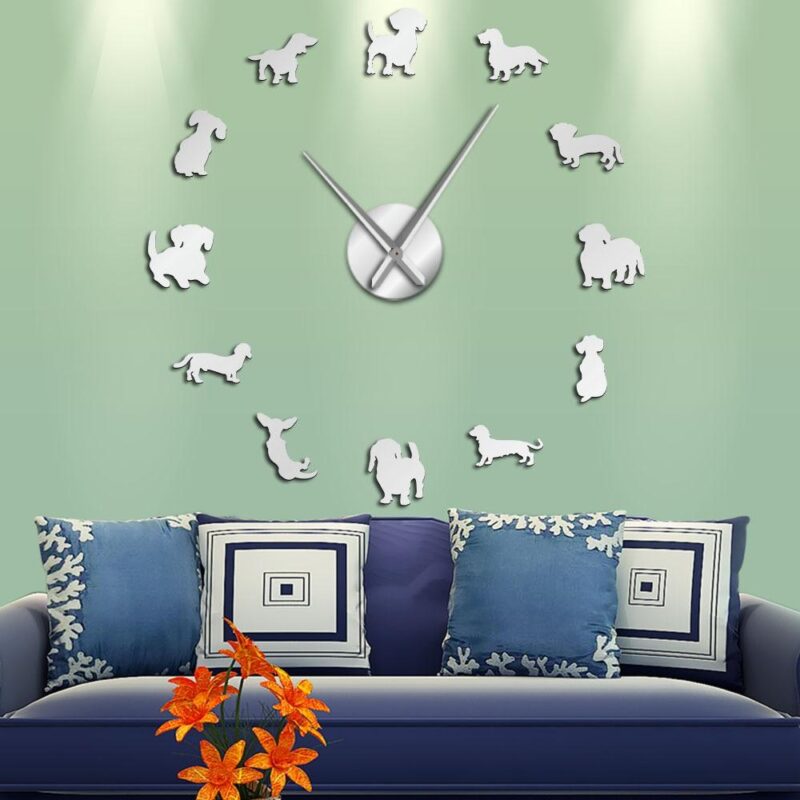 wall clocks diy dachshund wiener dog large wall clock giveme gifts 12811476828221