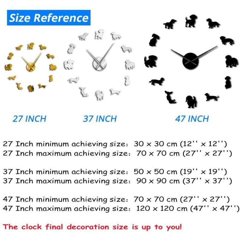 wall clocks diy dachshund wiener dog large wall clock giveme gifts 12811477090365