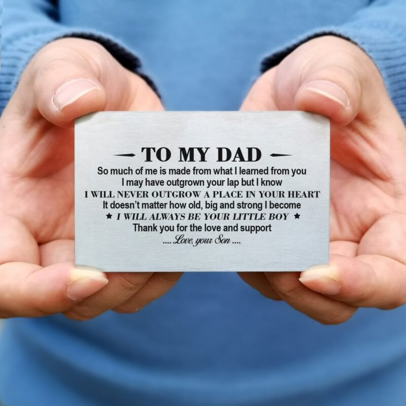 wallets for dad son to dad always be your little boy bifold leather wallet gift card giveme gifts 28251283128381