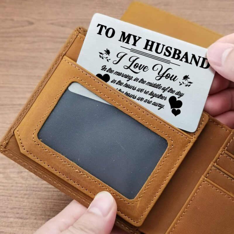 wallets for husband to my husband i always love you bifold leather wallet gift card giveme gifts 28233073983549