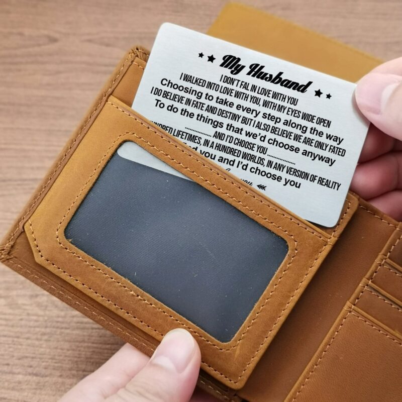 wallets for husband to my husband i choose you bifold leather wallet gift card giveme gifts 28233038168125