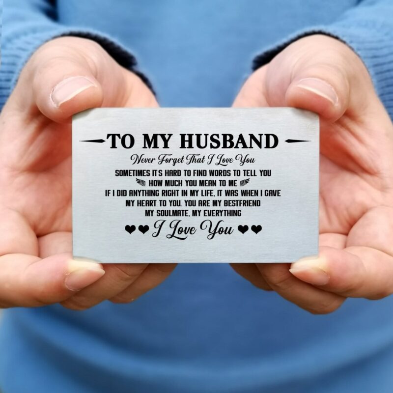 wallets for husband to my husband i gave my heart to you bifold leather wallet gift card giveme gifts 28242027839549